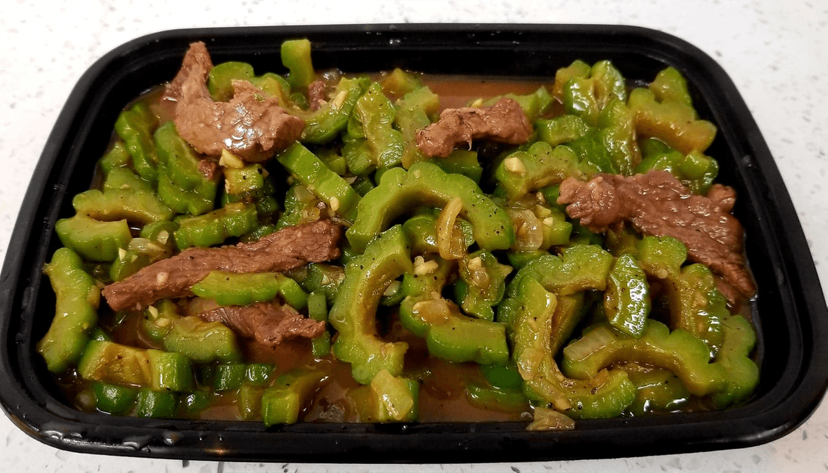V2. Ampalaya Con Carne with Rice