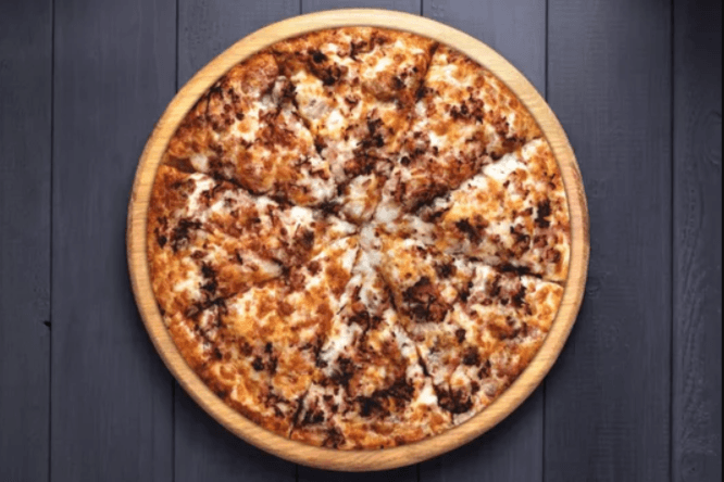 13. Single Small Triple Cheese Bacon Burger Special Pizzas