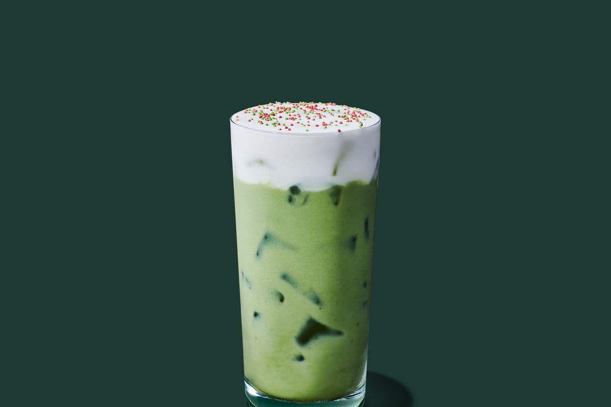 Iced Sugar Cookie Cream Matcha Latte