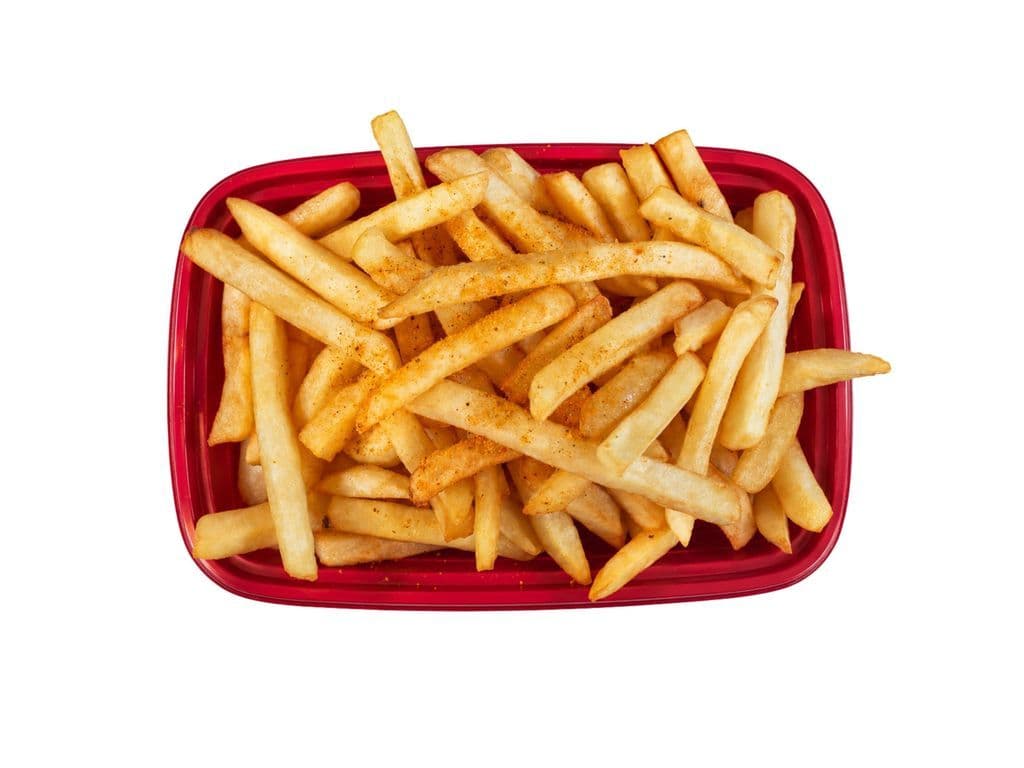 Large Fries + sml garlic dip