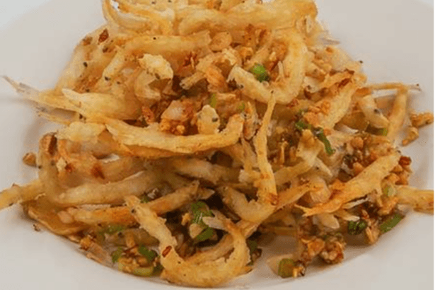 Deep-Fried Noodle Fish with Chilli Pepper and Salt 椒鹽白飯魚