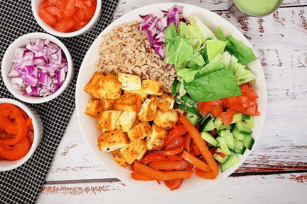 Spicy Lemon Paneer Bowl