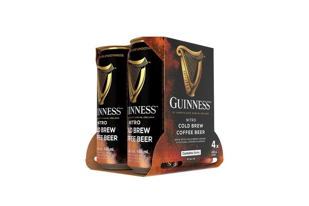 Guinness Nitro Cold Brew Coffee Beer (4 Cans) (1 x 4x440ML)
