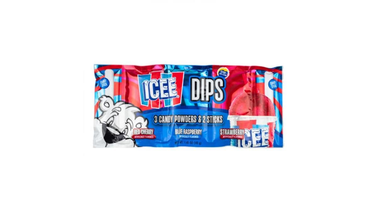 Icee 3pk Dips Candy Powder Sticks - USA