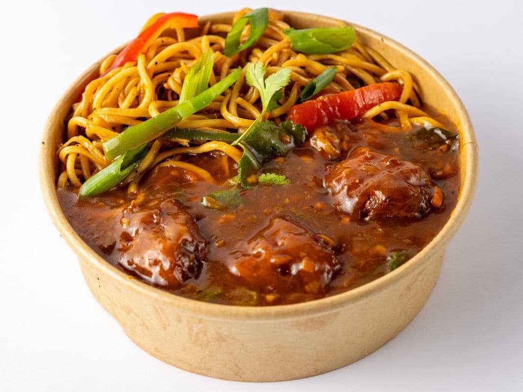 Veggie Manchurian With Noodles