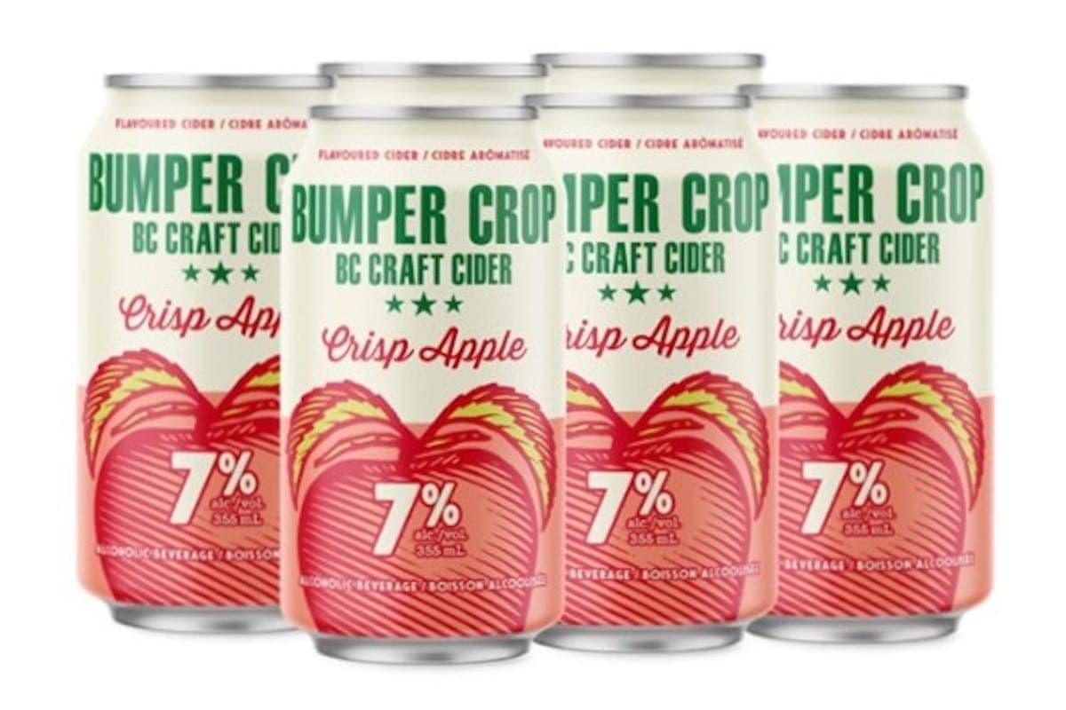 BUMPER CROP CRISP APPLE CIDER 6PK (1 x 6 x 355ml can )