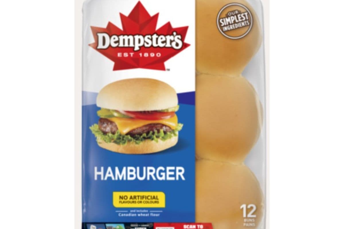 Dempster Hot Hamburger Buns (12 Buns)