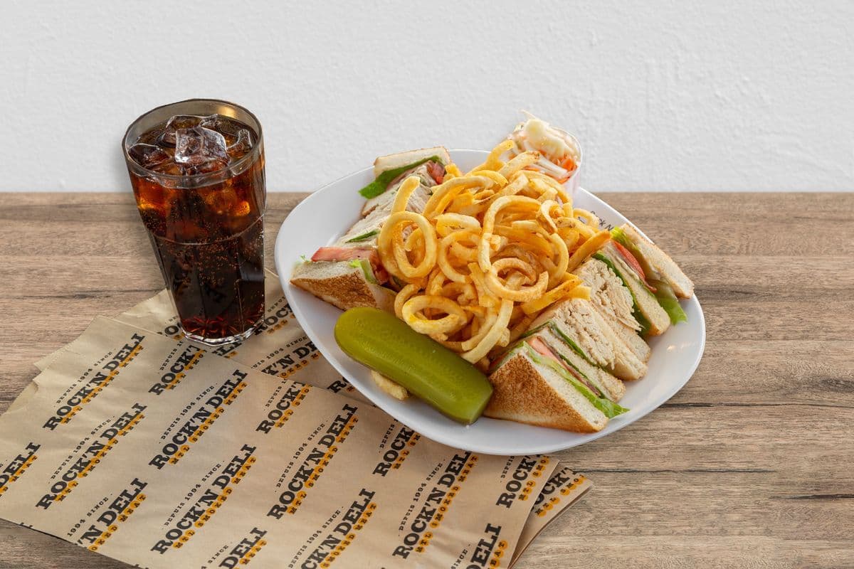 Half Chicken Club Sandwich Trio