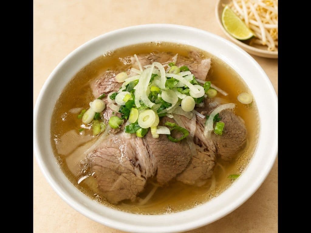 211. Well Done Brisket Rice Noodle Soup