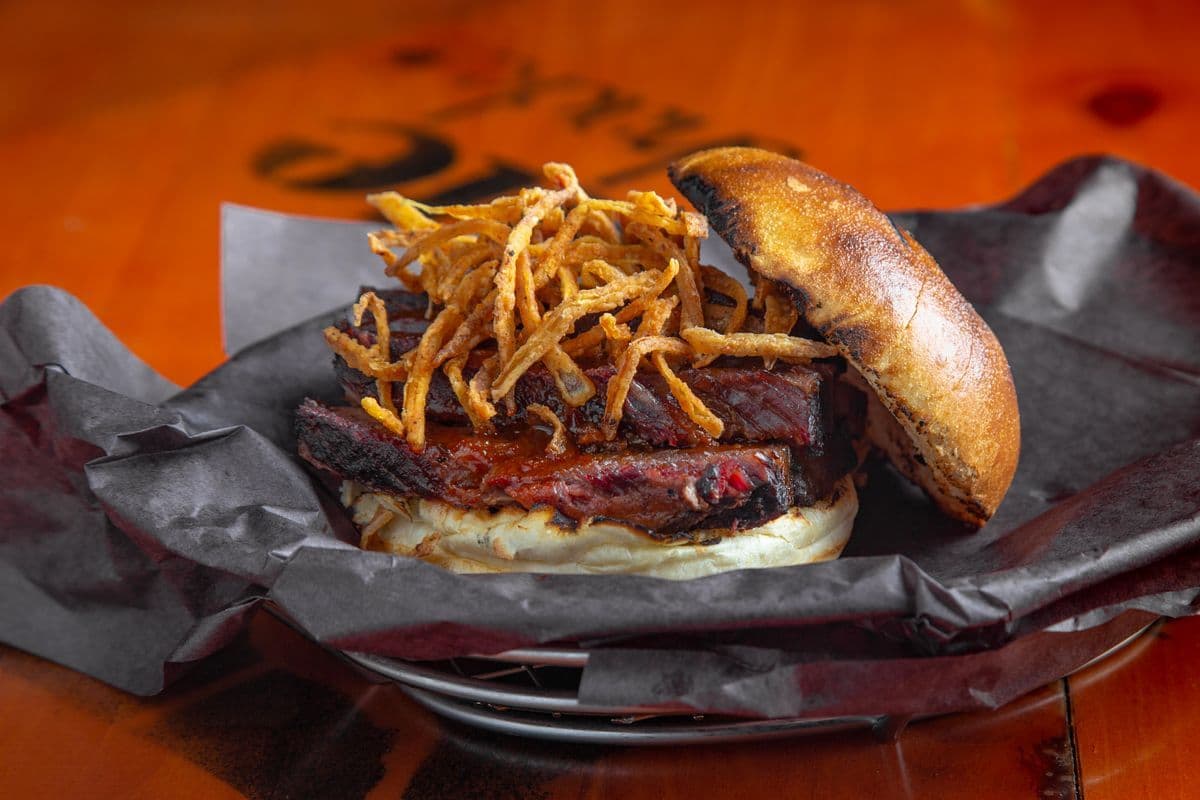 Chopped Brisket Sandwich