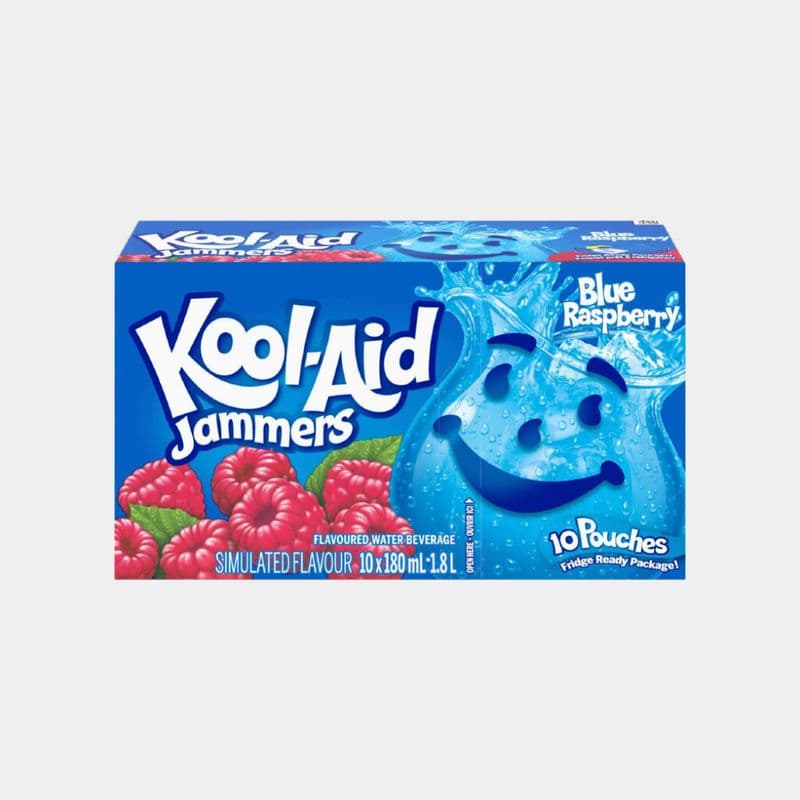Kool-Aid Jammers Blueberry Raspberry Fruit Beverage (10x180ml)