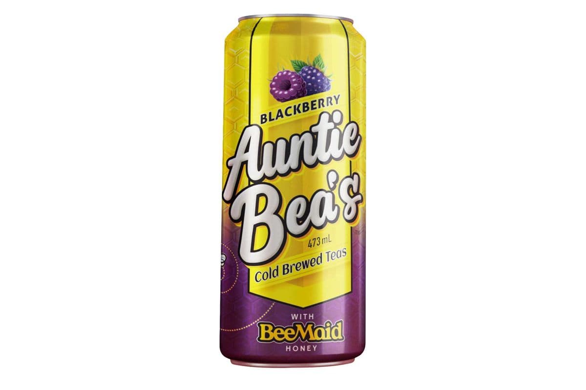 Auntie Bea's COLD Brewed Tea BLACKBERRY - 473ml Single Can (473ml)