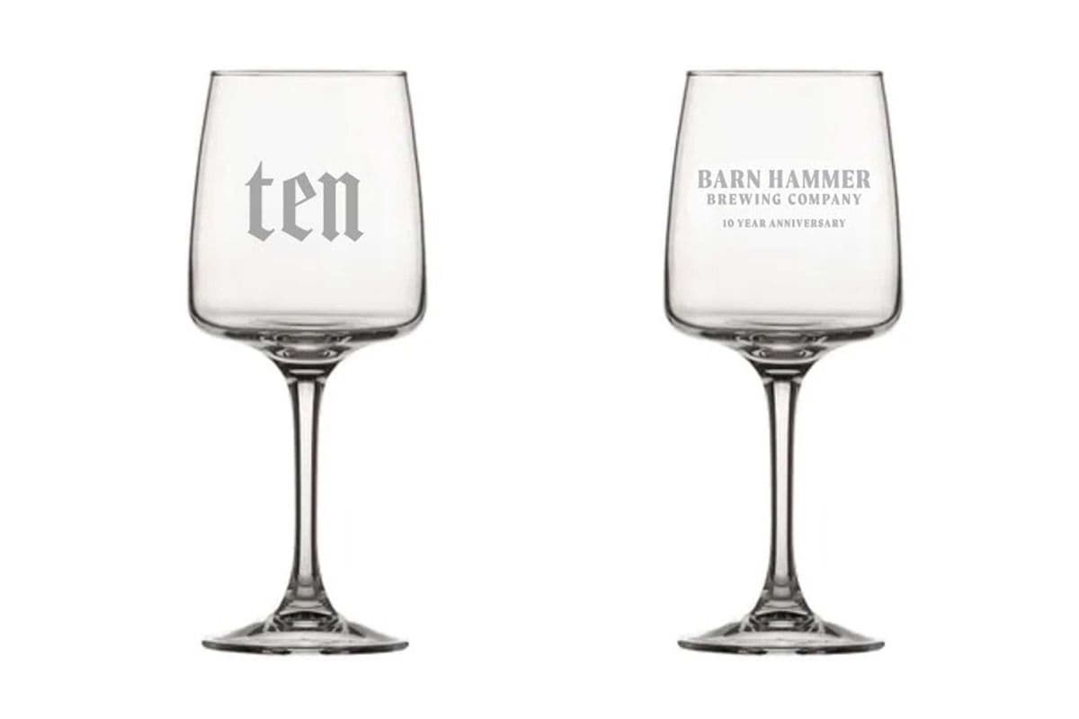 Ten Year Anniversary Glass (12 oz)