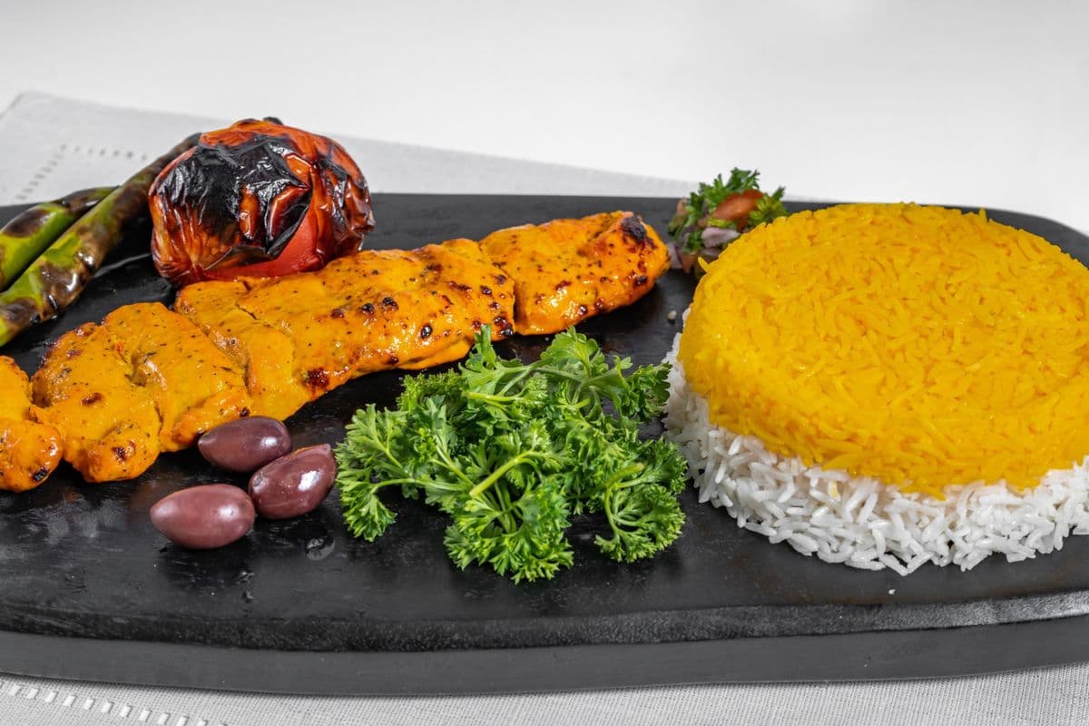 17. Chicken Leg Kabab Plate