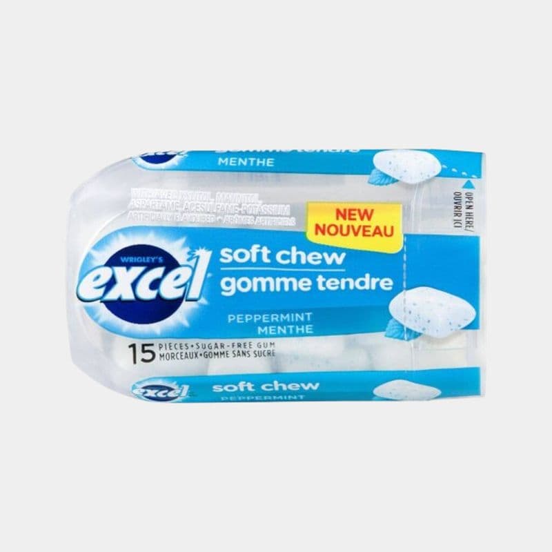 Excel Soft Chew Peppermint Gum (15 Units)