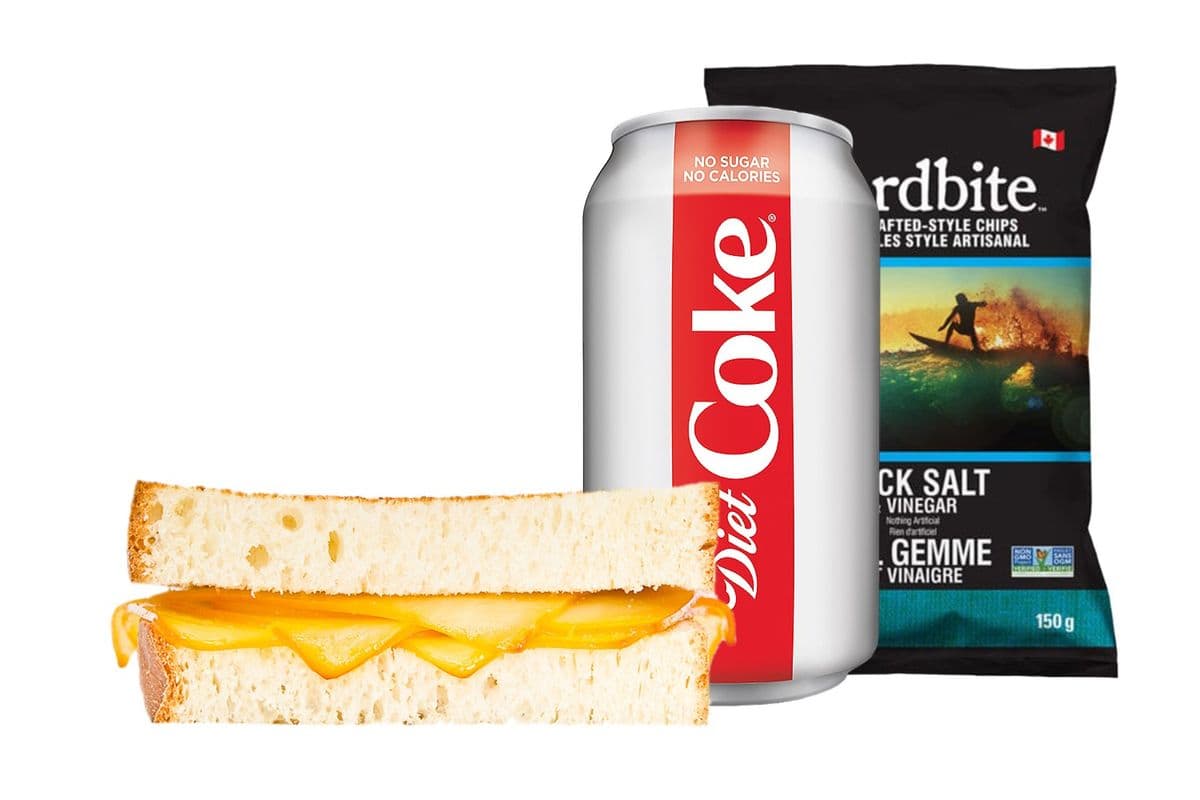 Plain Jane Grilled Cheese Combo (Regular Size)