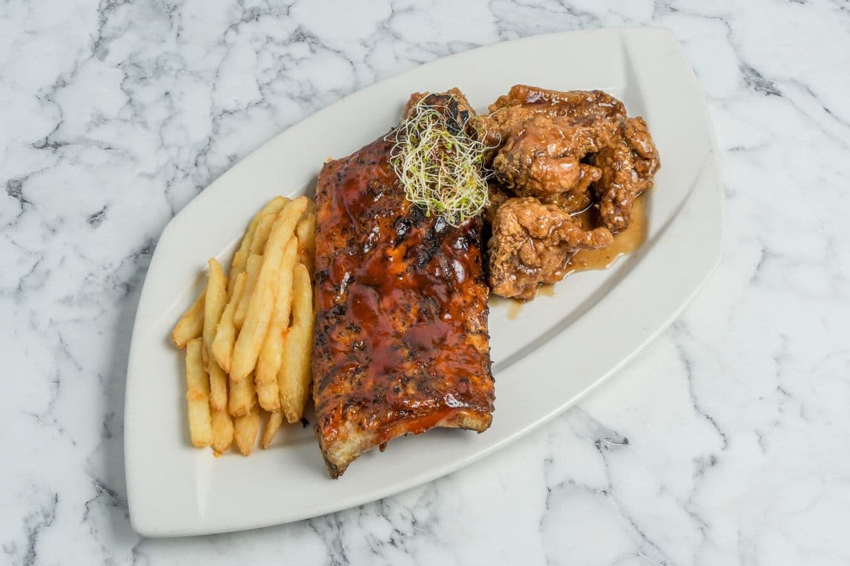 Rib and Wing Combo