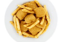 Croquettes de poulet avec frites (6mcx)