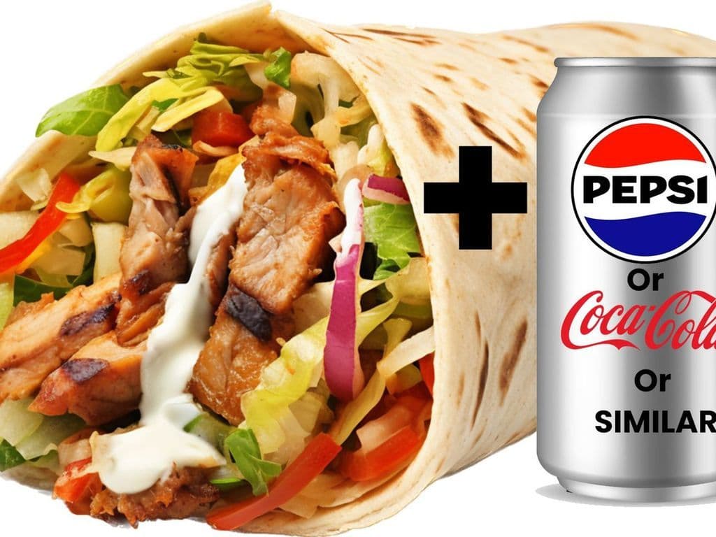 Paratha Beef Bihari Roll With Drink
