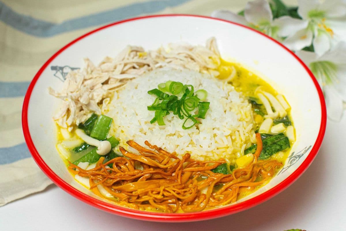 【B2】House spacial chicken rice soup本店特色鸡汤泡饭