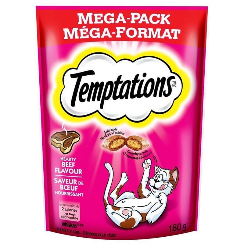 Temptations Hearty Beef Cat Treats 180g