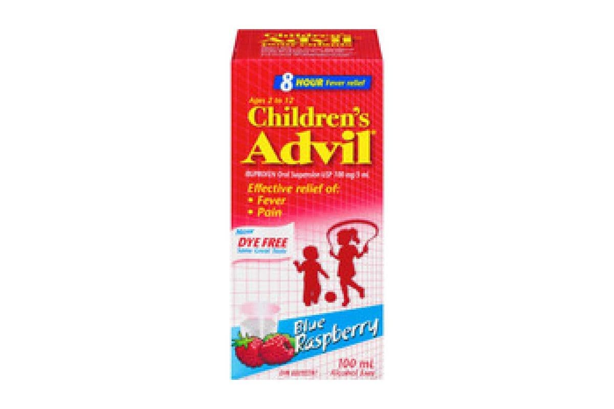 ADVIL CHILDRENS SUSPENSION BLUE RASPBERRY (100 ml)