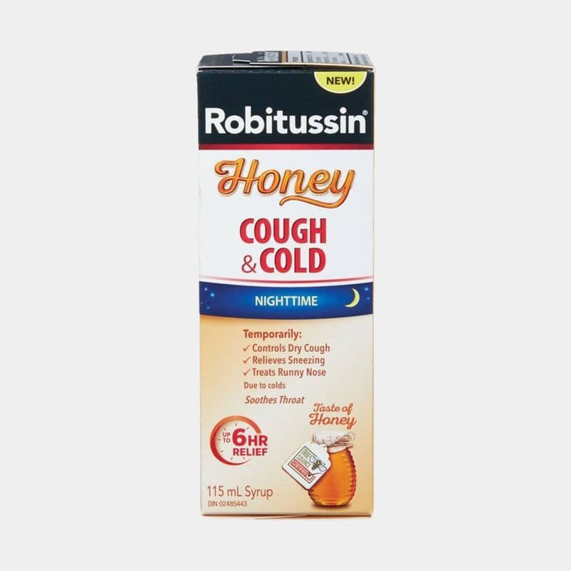 Robitussin Honey Cough & Cold Nighttime Syrup (115ml)