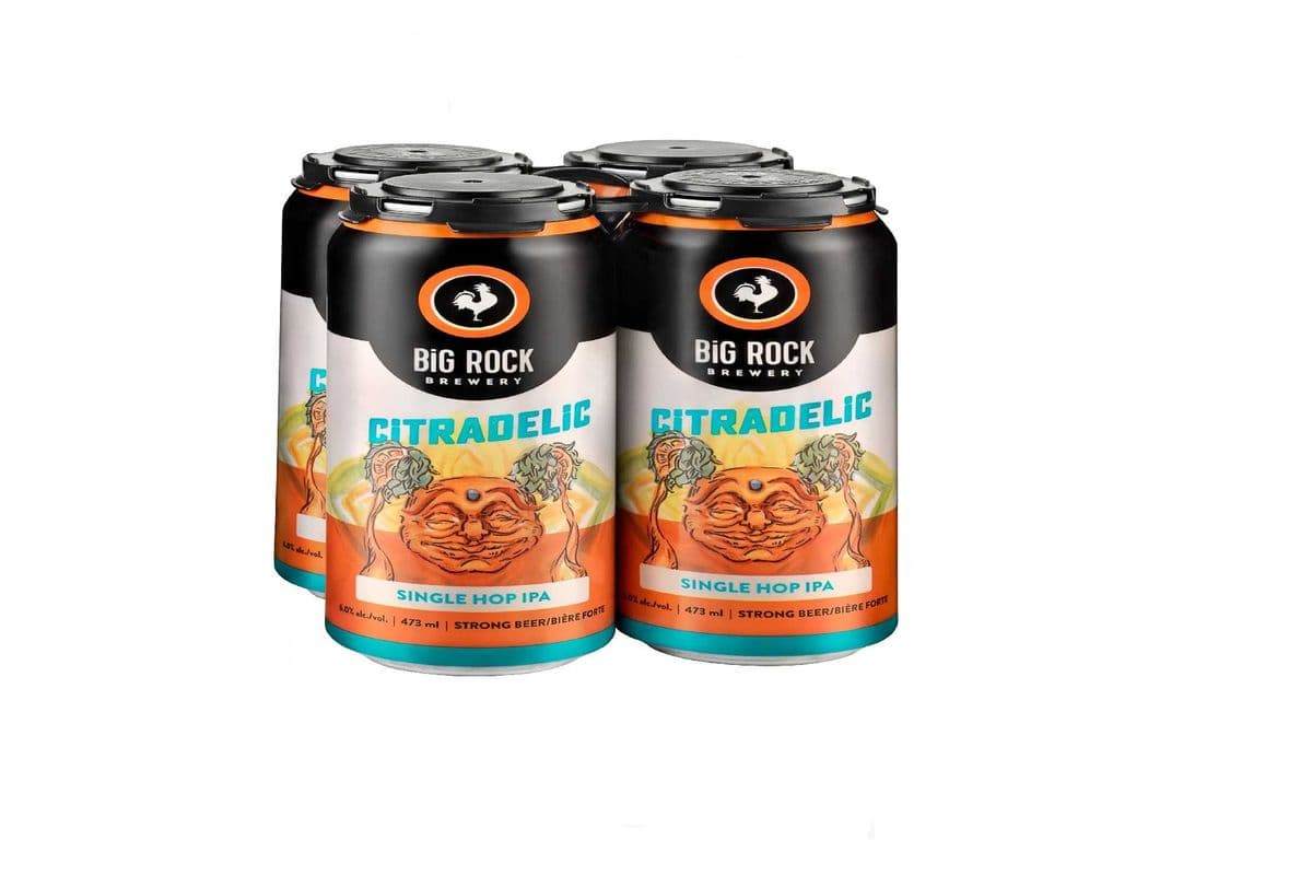 Big Rock Citradelic Beer 4 cans (4 x 473ml)