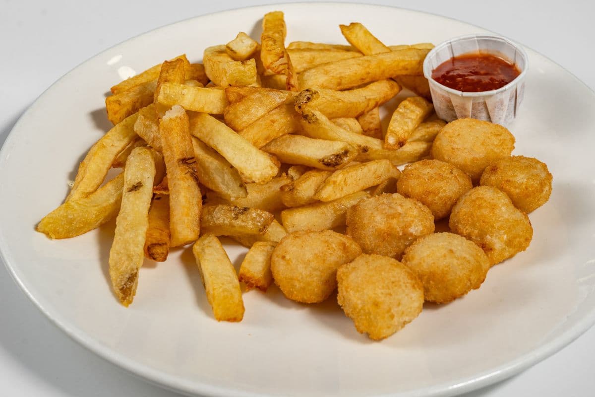 Scallops (8 pcs) and Chips