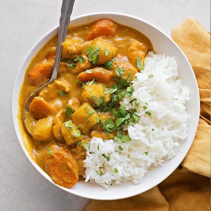 Yellow Curry with Rice (A907)