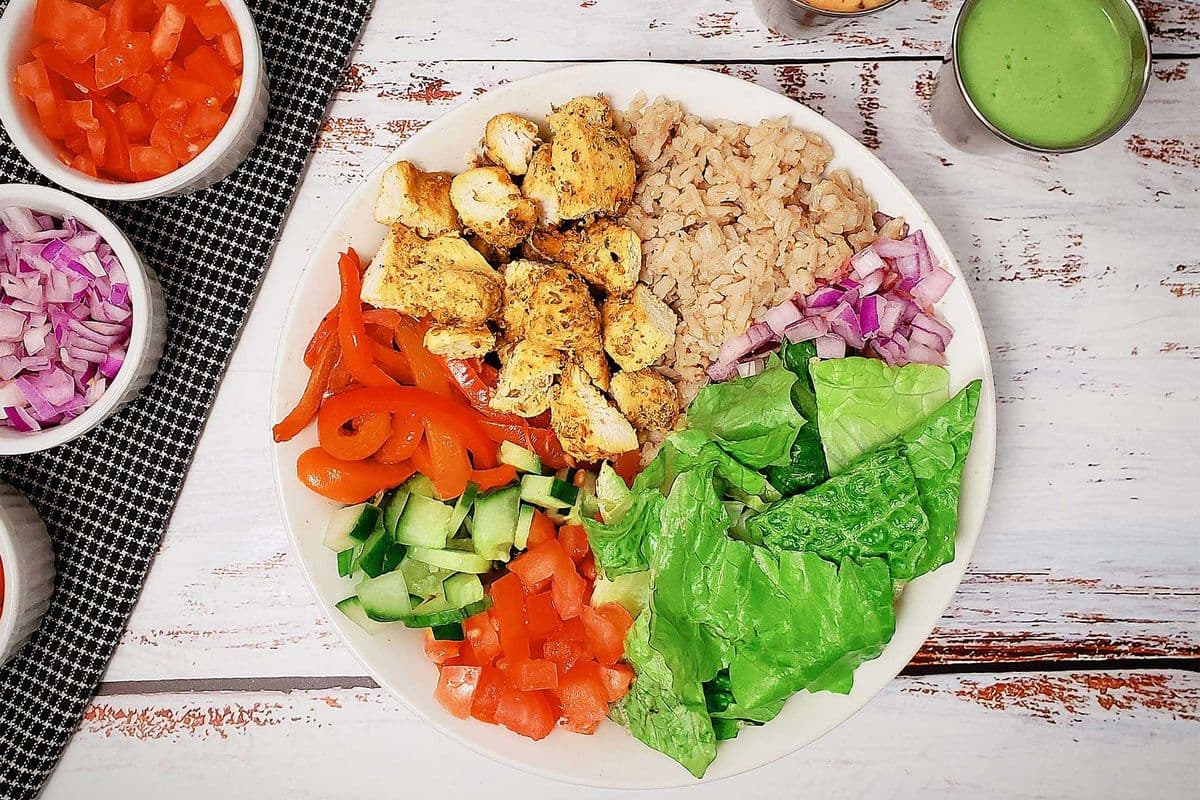 Spicy Lemon Chicken Breast Bowl