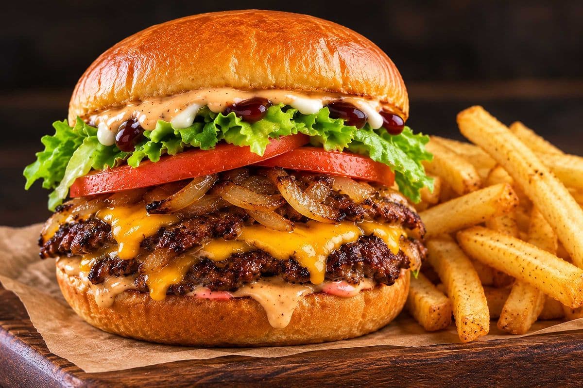 Onion smash burger