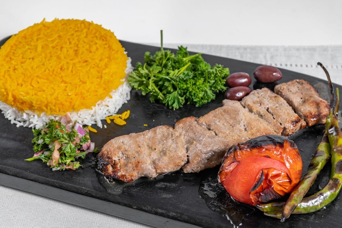 19. Chenjeh Kabab Plate