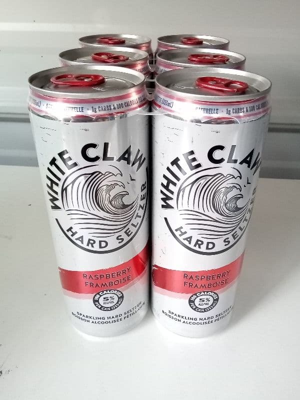 White Claw Raspberry (6 Pack Cans)