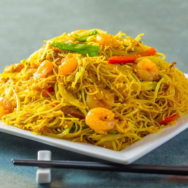 Singapore Style Curry Fried Vermicelli 星洲炒米