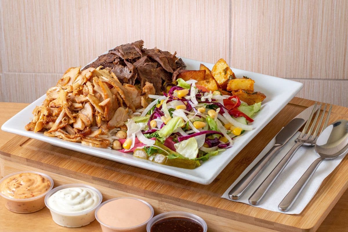 Mix Shawarma Plate (Medium)