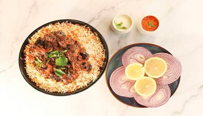 Karivepaku Paneer Biryani / Karivepaku Paneer Biryani