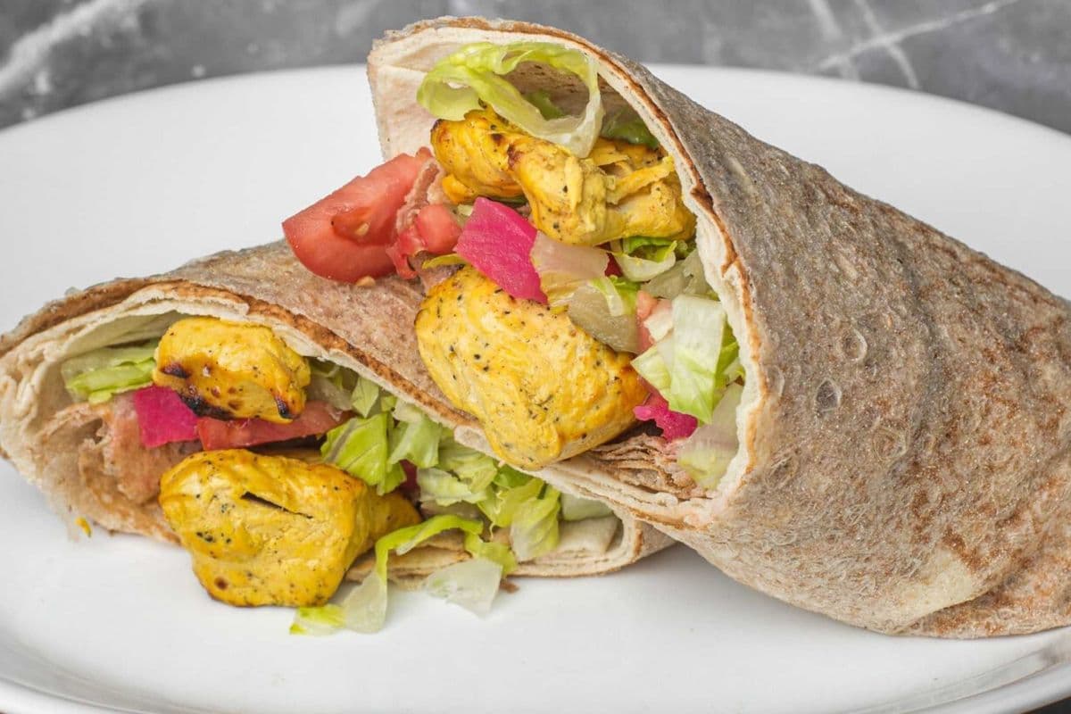 Large Chicken Kebab Wrap Halal