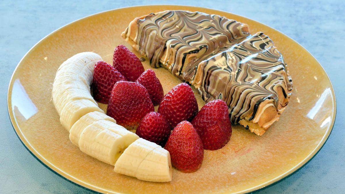 Strawberry + Banana Waffle