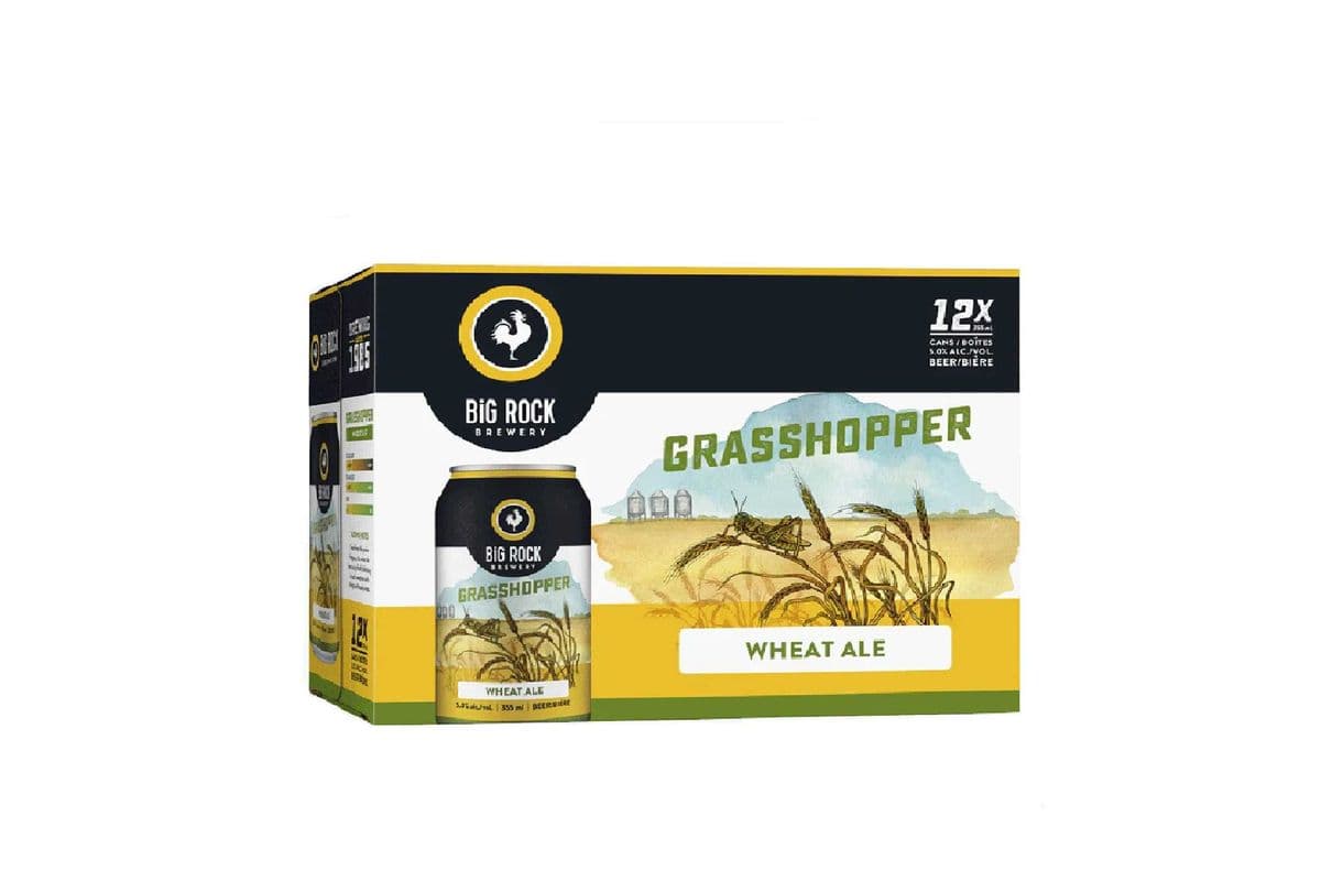 Big Rock Grasshopper Wheat Ale Beer 12 Cans (12 x 355ml)