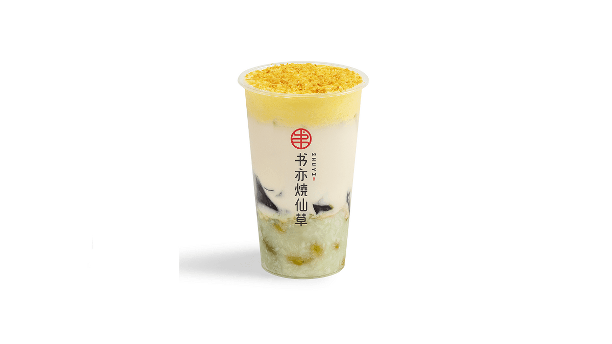 Grass Jelly Cheese Rich Cream 黄金芝士厚乳烧仙草
