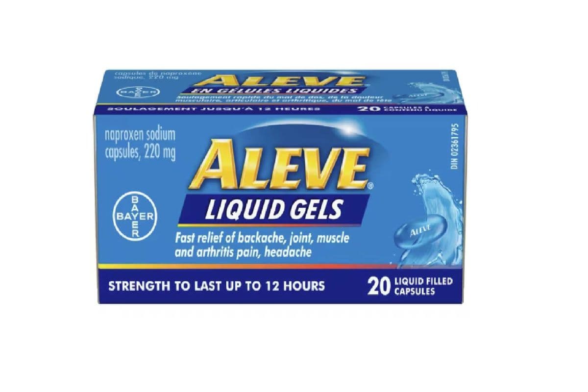 ALEVE 220MG LIQUID GEL 20 PACK (20 CAPSULES )