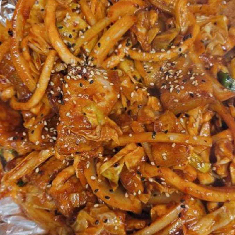 Spicy Squid & Pork Belly Bulgogi (오삼불고기)