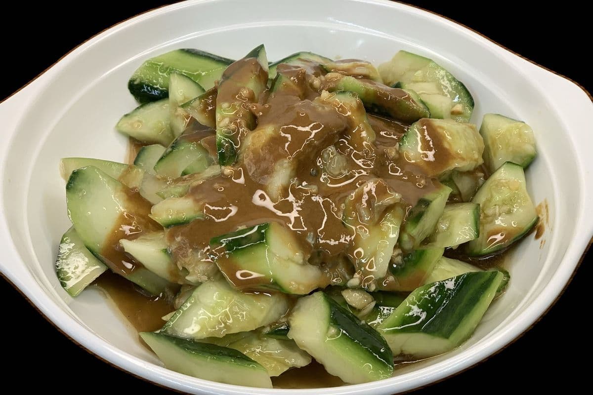 5. Flavoured Cucumber (Sesame Sauce)