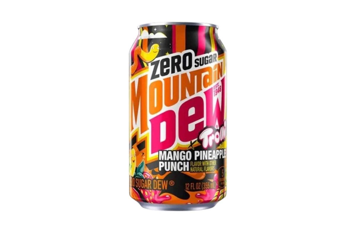 Mountain Dew Trolli zero sugar Mango pineapple punch (355) (5 Cal)