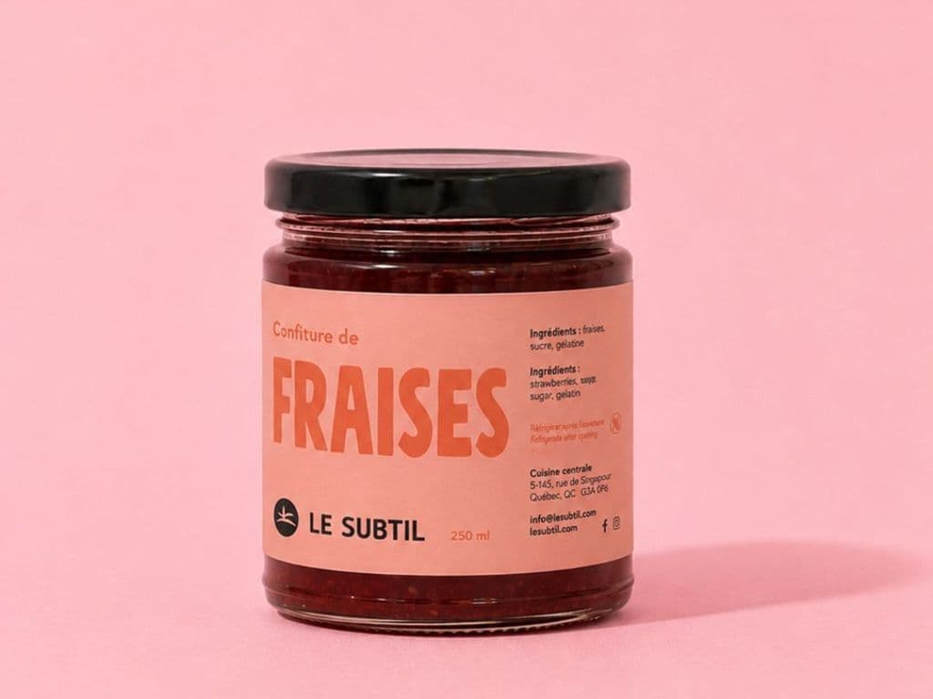 CONFITURE DE FRAISES SUBTIL