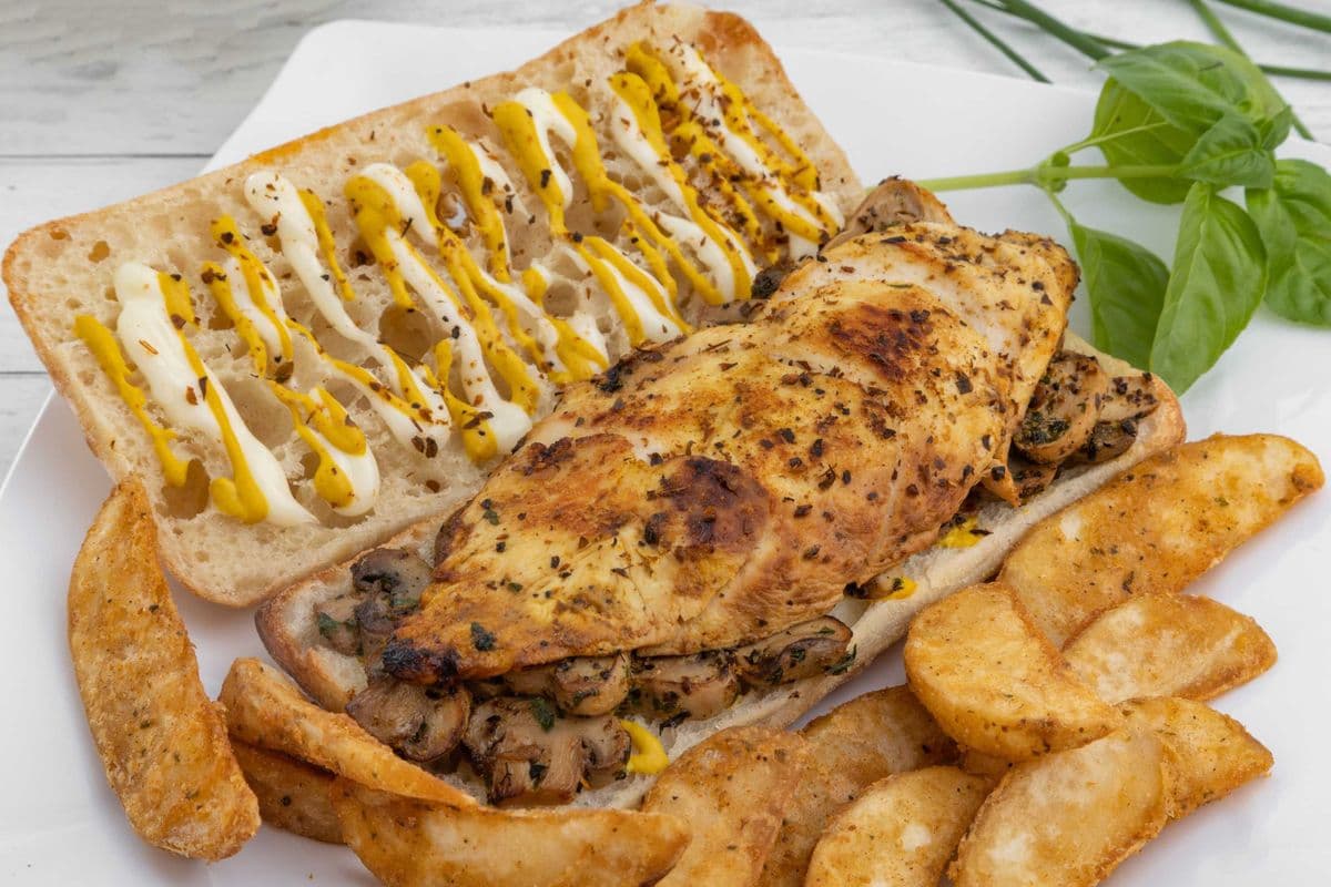 Panini poulet champignons / Chicken Mushroom Panini
