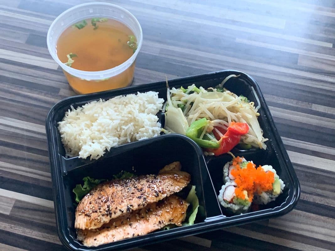 Salmon Steak Bento (2 pcs) (A932)