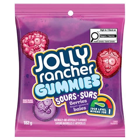Jolly Rancher Gummies Sour Berries 182g