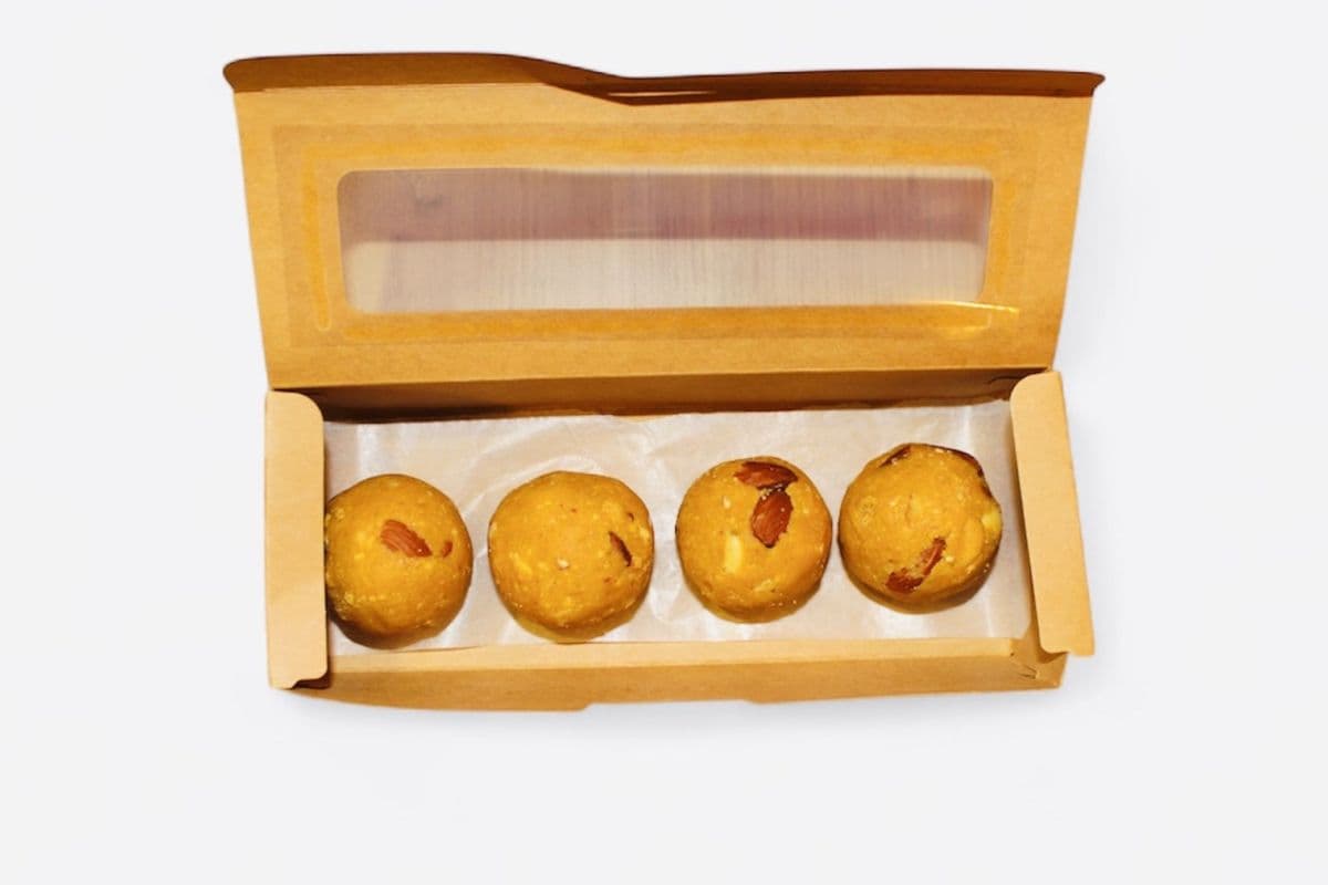 Besan Ladoo - Desi Ghee (Seed oil free, gluten free) 1/2 lb